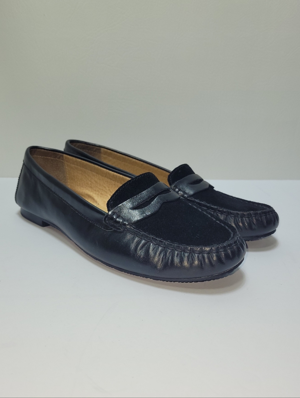 Land's End Suede & Leather Comfort Penny Loafers